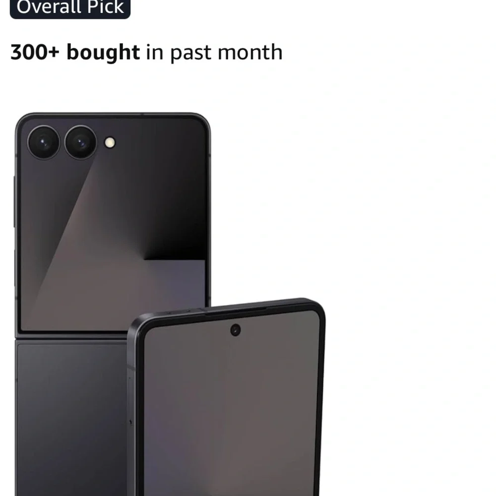 Sleek Black Foldable Smartphone